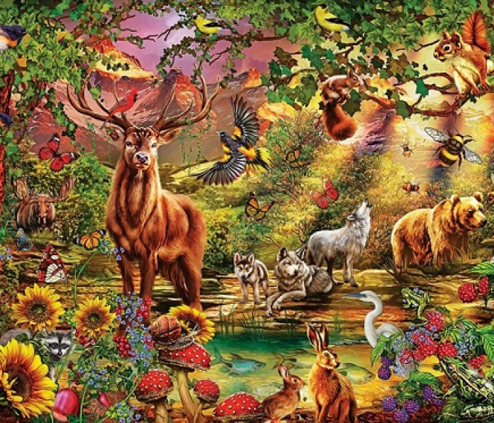 Puzzle - Art puzzle - Lumea animalelor